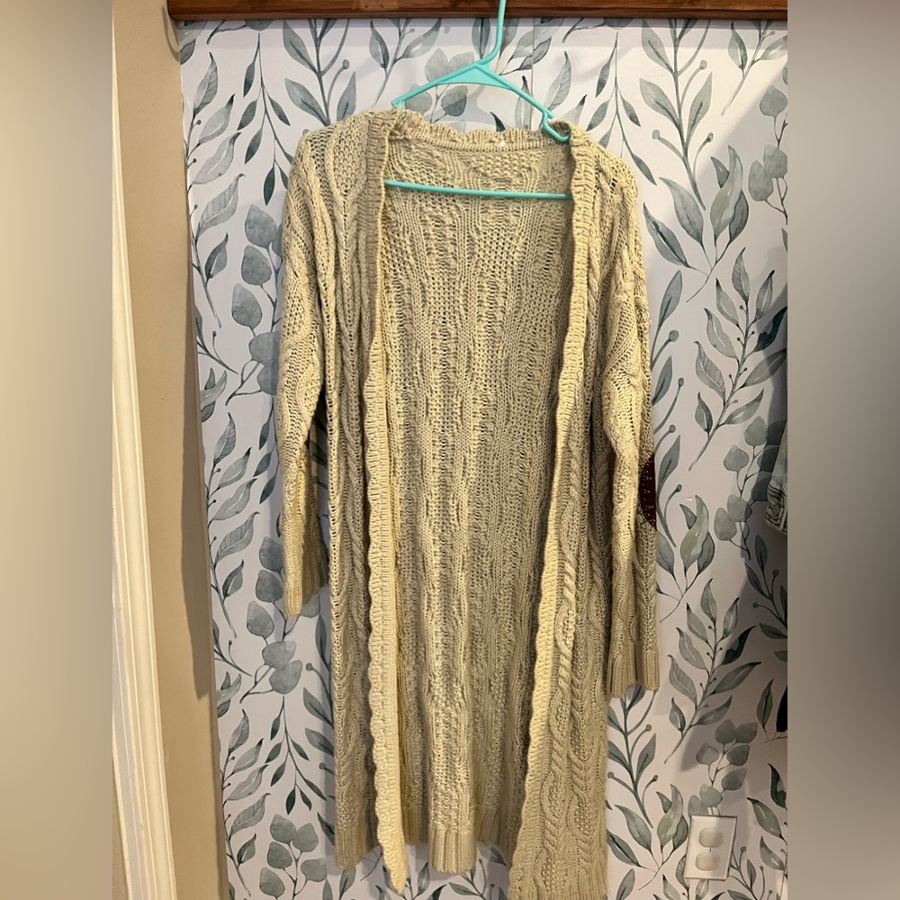Crochet Cardigan Knit Sweater